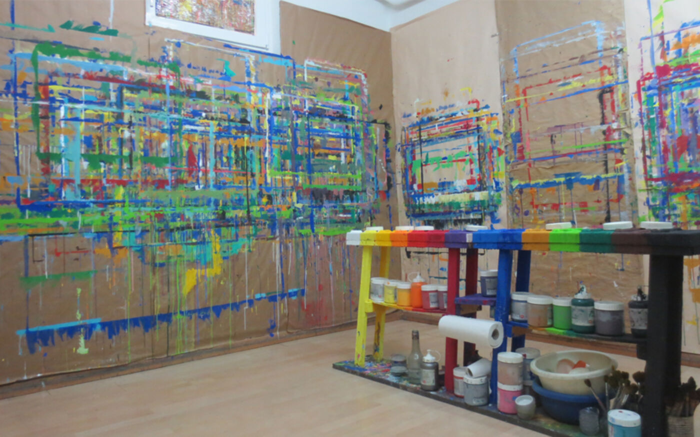 Malen im Atelier - Daniela Rotzetter