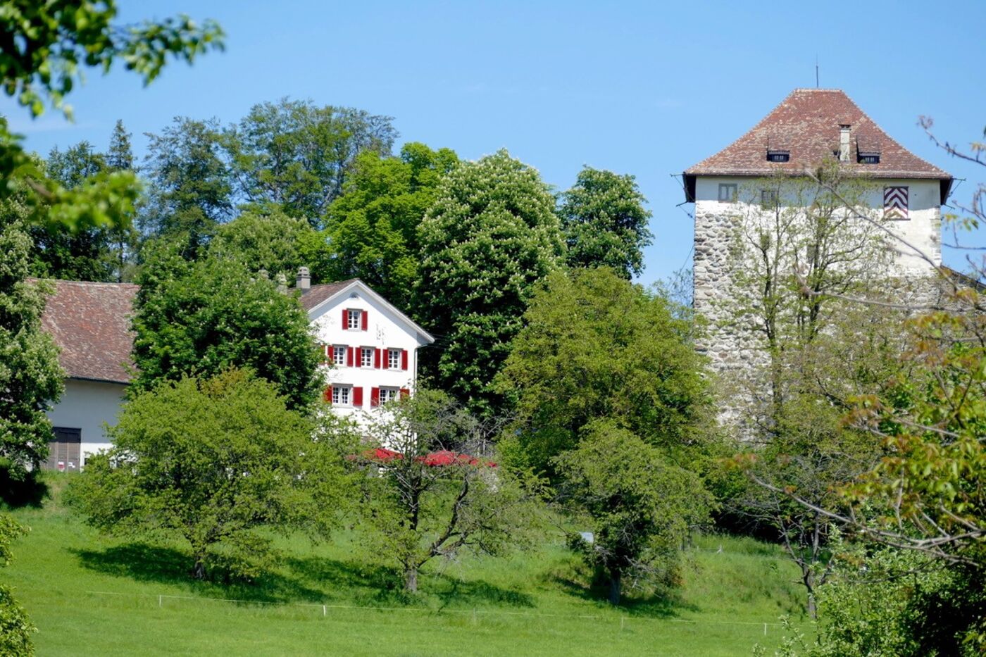 Gasthaus Schlosshalde und Schloss Mörsburg